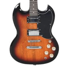 Greatstore barna és fekete elektromos gitár kezdőknek puhatokkal 4/4 39"