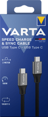 Varta Speed Charge & Sync kábel USB C - USB C Box (57936101111)