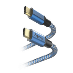 Hama Fényvisszaverő USB-C 2.0 Type-C 1,5 m, kék
