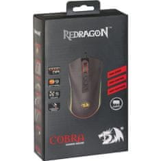 Redragon Cobra 75054 / M711 Optikai Egér 10000DPI Fekete
