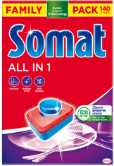 Somat All in 1 mosogatógép tabletta, 140 db