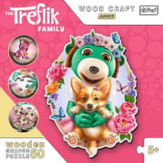 Trefl Wood Craft Origin puzzle Happy Treemen 50 db