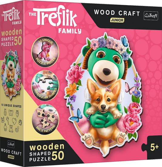 Trefl Wood Craft Origin puzzle Happy Treemen 50 db
