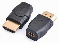 PremiumCord adapter micro HDMI D típusú csatlakozó - HDMI A típusú csatlakozó