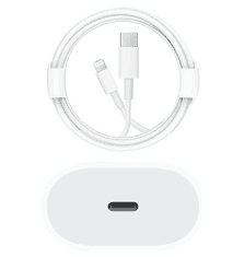 AOVO 20W-os USB-C gyorstöltő és 2 m-es töltőkábel iPhone 11/12 Pro/13/14 Plus/XS Max/XS/XR/SE/iPad készülékekhez, USB-C tápcsatlakozó gyorstöltő kábel