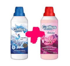 Gallus Mosógél 4 az 1-ben 1 l Universal + Professional öblítő Orchidee 1 l 40 mosás