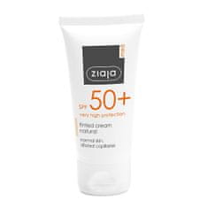 Ziaja Tonizáló krém normál bőrre SPF 50+ természetes árnyalat (Tinted Cream) 50 ml