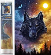 Norimpex Diamond festmény Sötét farkas 30x40cm