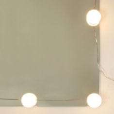 Vidaxl magasfényű fehér fésülködőasztal LED-del 90x40x132,5 cm 834972