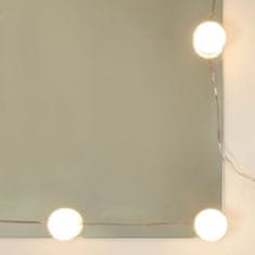 Vidaxl fehér fésülködőasztal LED-lámpákkal 90x42x132,5 cm 834970