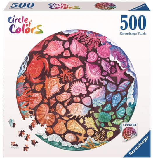 Ravensburger Kerek kirakós Kör színek: Kagylóhéj 500 darab