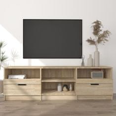 Vidaxl sonoma-tölgyszínű szerelt fa fali TV-szekrény 150x33,5x45 cm 811460