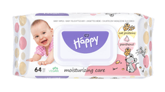 Bella Happy Baby Zabfehérje és panthenol törlőkendők, 1 x 64 db
