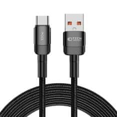 Tech-protect Ultraboost Evo kábel USB / USB-C 100W 5A 3m, fekete