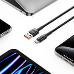 Tech-protect Ultraboost Evo kábel USB / USB-C 100W 5A 1m, fekete