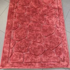 ZERIA HOME Fürdőszőnyeg STONE rubin, készlet 60x100 + 60x50 cm.