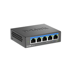 D-LINK DMS-105 Beállítást nem igénylő (unmanaged) L2 2.5G Ethernet (100/1000/2500) Fekete (DMS-105/E)