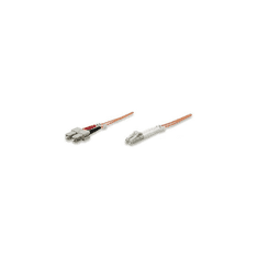 Intellinet 470353 száloptikás kábel 1 M LC SC OM2 Többszínű, Narancssárga (470353)