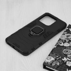 Techsuit Ring Armor Case ellenálló tok Xiaomi Redmi 12C/Redmi 11A/Poco C55 telefonhoz KP30088 fekete