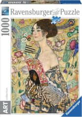 Ravensburger Puzzle Gustav Klimt: Hölgy legyezővel, 1000 darab