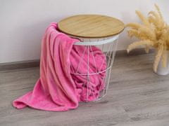 Elerheto otthon VIOLET Rózsaszín mikroplüss takaró VIOLET 200x230 cm