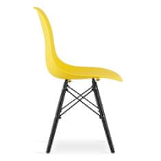 Elerheto otthon YORK OSAKA sárga szék fekete lábakkal