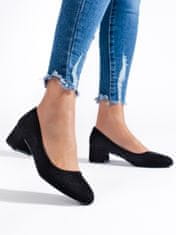 Amiatex Női körömcipő 105935 + Nőin zokni Gatta Calzino Strech, fekete, 38
