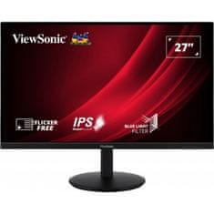 Viewsonic VG2709-2K-MHD Monitor 27inch 2560x1440 IPS 75Hz 5ms Fekete