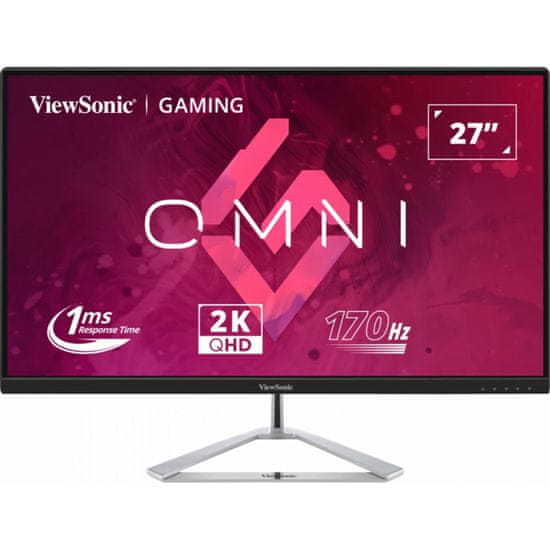 Viewsonic Omni VX2780-2K Monitor 27inch 2560x1440 IPS 170Hz 1ms Fekete