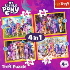 Trefl Puzzle My Little Pony: Ismerd meg a pónikat 4 az 1-ben (35,48,54,70 darab)