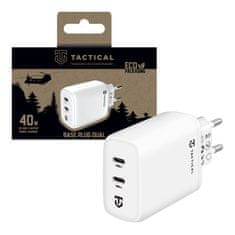 Tactical Tactical hálózati töltő 2x USB-C 40W - Fehér