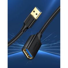 Ugreen Ugreen USB 3.0 (female) - USB 3.0 (male) hosszabbító kábel 1m fekete (10368)