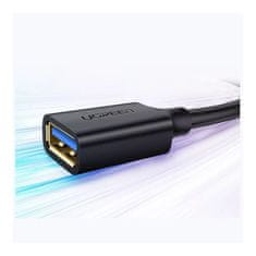 Ugreen Ugreen USB 3.0 (female) - USB 3.0 (male) hosszabbító kábel 1m fekete (10368)
