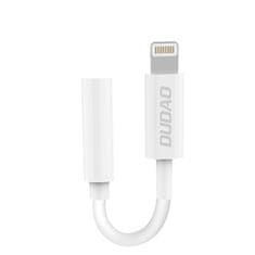 DUDAO Dudao audio adapter fejhallgató adapter Lightning-ról 3,5 mm-es mini jack-re fehér (L16i fehér)