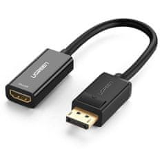 Ugreen Ugreen adapter kábel DisplayPort (férfi) - HDMI (női) (egyirányú) 1080P 60Hz 12bit fekete (40362)