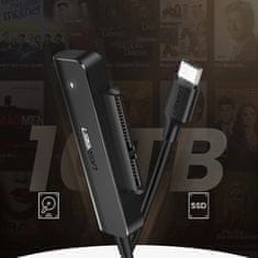 Ugreen Ugreen adapter HDD SSD 2.5'' SATA III 3.0 - USB-C 3.2 Gen 1 (SuperSpeed USB 5 Gbps) fekete (70610 CM321)