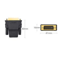 Ugreen Ugreen HDMI (női) - DVI 24+1 (férfi) adapter FHD 60 Hz fekete (20124)