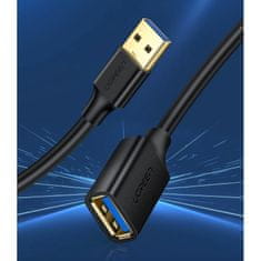 Ugreen Ugreen kábel hosszabbító kábel USB 3.0 (female) - USB 3.0 (male) 3 m fekete (US129 30127)