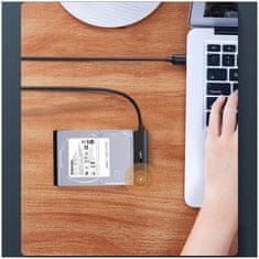 Ugreen Ugreen adapter HDD SSD 2.5'' SATA III 3.0 - USB 3.2 Gen 1 (USB 5 Gbps) fekete (70609 CM321)