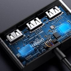 Ugreen Ugreen kapcsoló adapter doboz USB 2 be - 3 ki fekete (CM409)