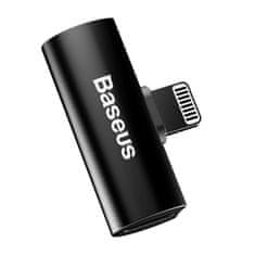 BASEUS Baseus Audio Converter L46 adapter adapter Lightning csatlakozóról 2x Lightning portra fekete (CAL46-01)