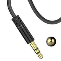 DUDAO Dudao ferde AUX mini jack 3.5mm kábel 1m fekete (L11 fekete)
