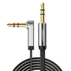 Ugreen Ugreen lapos AUX 3,5 mm-es mini jack audio kábel 0,5 m fekete (AV119 10596)