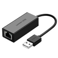Ugreen Ugreen külső hálózati kártya RJ45 - USB 2.0 100 Mbps Ethernet fekete (CR110 20254)