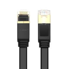 Ugreen Ugreen lapos Ethernet hálózati patchkábel RJ45 Cat 7 STP LAN 10 Gbps 3 m fekete (NW106 11262)