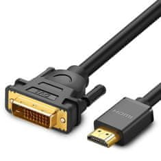 Ugreen Ugreen kábel HDMI - DVI 4K 60Hz 30AWG 1m fekete (30116)