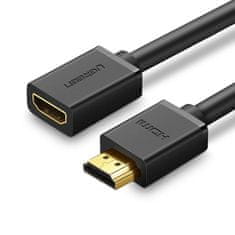 Ugreen Ugreen kábel HDMI hosszabbító kábel (női) - HDMI (férfi) 19 tűs 1.4v 4K 60Hz 30AWG 2m fekete (10142)
