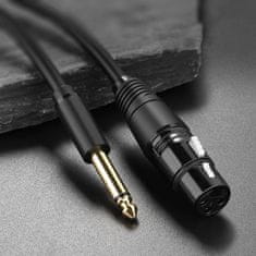 Ugreen Ugreen audio kábel mikrofon kábel XLR (female) - 6,35 mm jack (male) 3 m (AV131)
