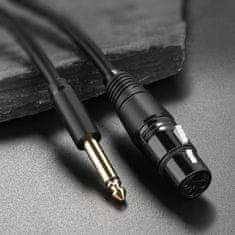 Ugreen Ugreen audio kábel mikrofon kábel XLR (female) - 6,35 mm jack (male) 5 m (AV131)