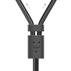 Ugreen Ugreen audiokábel 3,5 mm-es mini jack (női) - 2RCA (férfi) 25 cm szürke (AV102 10561)